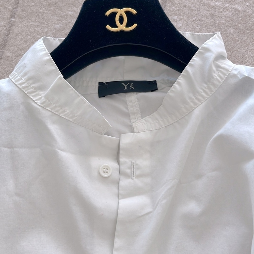 Yohji Yamamoto Oversized White Short-Sleeve Button-Down - Picture 9 of 11